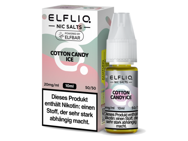 ELFLIQ - Cotton Candy Ice - Nikotinsalz Liquid 