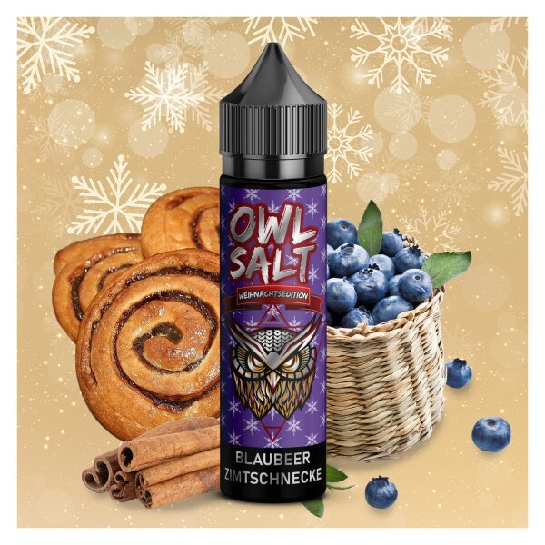 OWL Salt Longfill Blaubeer Zimtschnecke Aroma 10ml