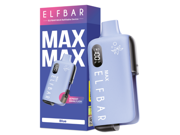 elfbar max reinigen Max Pod System Akkuträger mit abnehmbarer Batterie & Batterieanzeige, Mod  Basisgerät 650mAh Pod System, Füllstand des Liquids sichtbar, Mesh-Coil,  Type-C, Ohne Nikotin, Ohne Liquid: Amazon.de: Elektronik & Foto main image 1