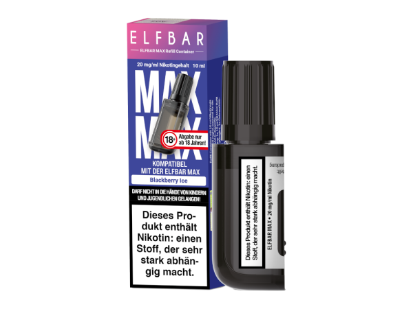 elfbar elfa master akku ELFBAR Max Refill in vielen Geschmäckern – 10ml Liquid nachfüllen main image 0