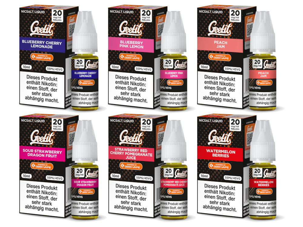 GeekVape - Geekit - Nikotinsalz Liquid, 9,99 GeekVape - Geekit - Nikotinsalz Liquid, 9,99