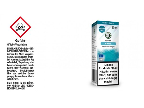 SC - Menthol - E-Zigaretten Nikotinsalz Liquid 20 mg/ml